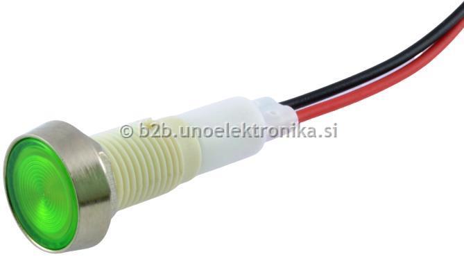 SIGNALNA LED LUČKA ZELENA 12VAC/DC