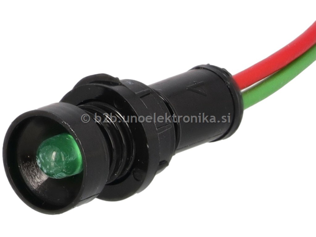 SIGNALNA LED LUČKA ZELENA 12-24VAC/DC