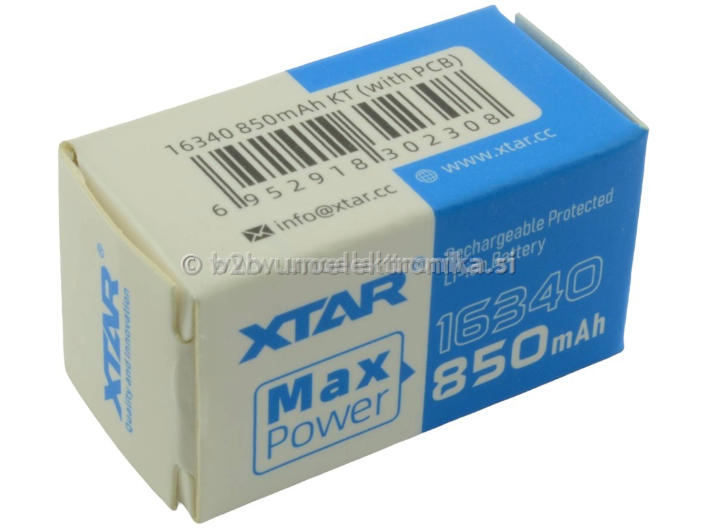 AKUMULATOR Li-Ion 16340 3,6V 850mAh