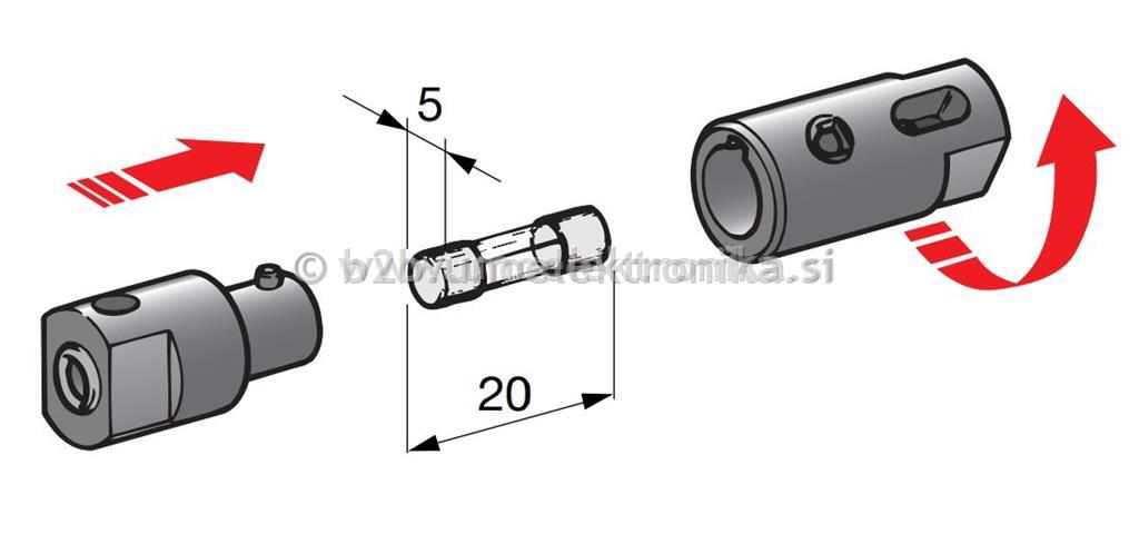 NOSILEC STEKLENE VAROVALKE 5x20mm