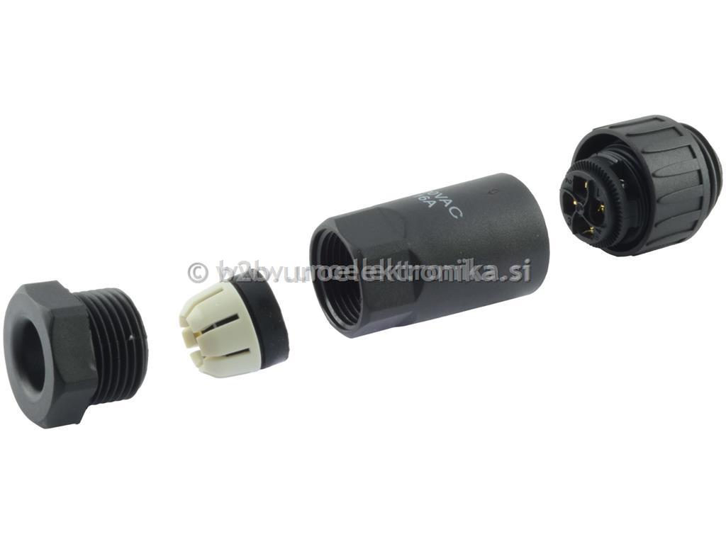 VTIKAČ 4 POLNI fi 24mm ZA NA KABEL