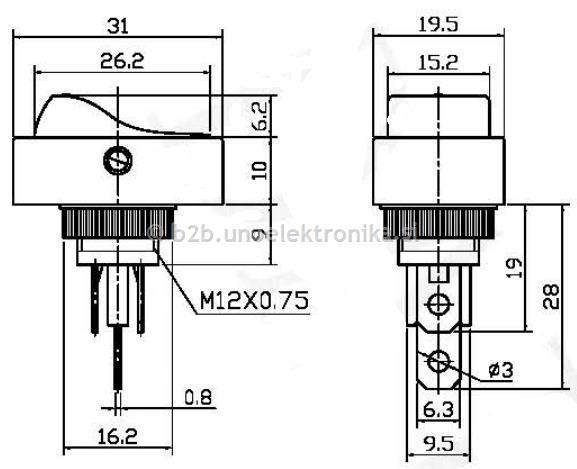 STIKALO 1 POLNO OVALNO 30A/12VDC