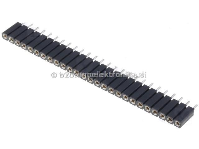 STRIP ŽENSKI 1x26 PINOV V LINIJI #2,54mm