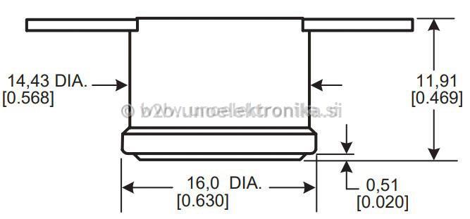TERMOSTAT 80°C 10A/250V NC