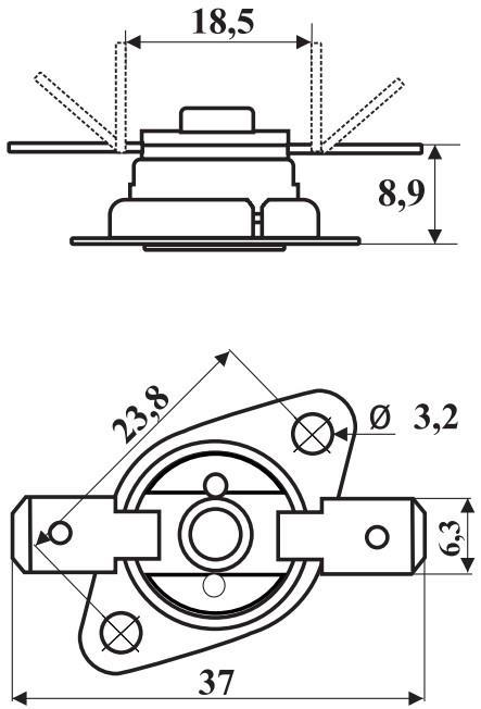 TERMOSTAT 90°C 16A/250V NC, Z VIJAKOM M5