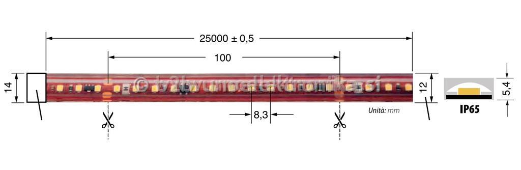 LED TRAK 220VAC 4000K 17W