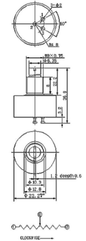 POTENCIOMETER 5 Kohm 1W