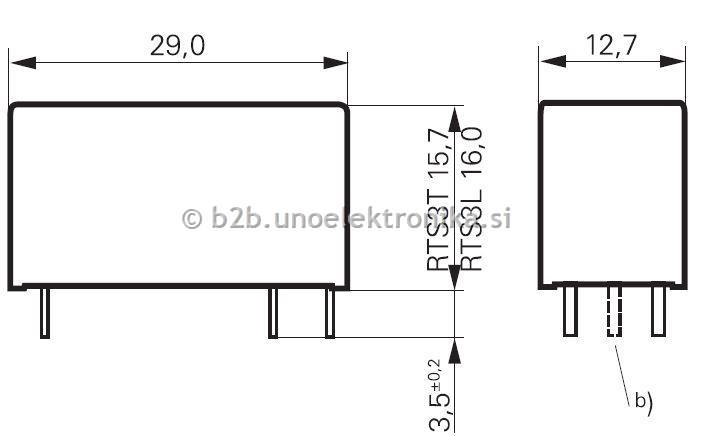 RELE 1 POLNI 24VDC 16A/250VAC #5mm