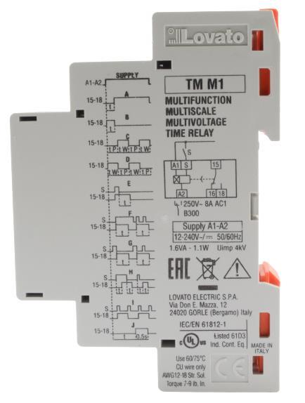 ČASOVNI RELE MULTIFUNKCIJSKI TM M1