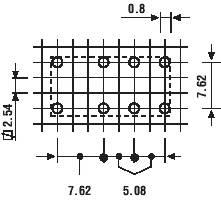 RELE 2 POLNI SUBMINI 12VDC 1A/250VAC