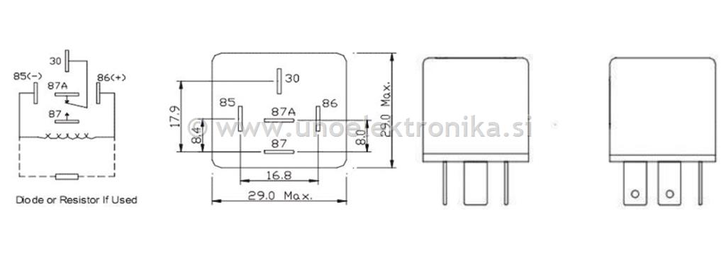 RELE 1 POLNI 12VDC 50A/14VDC