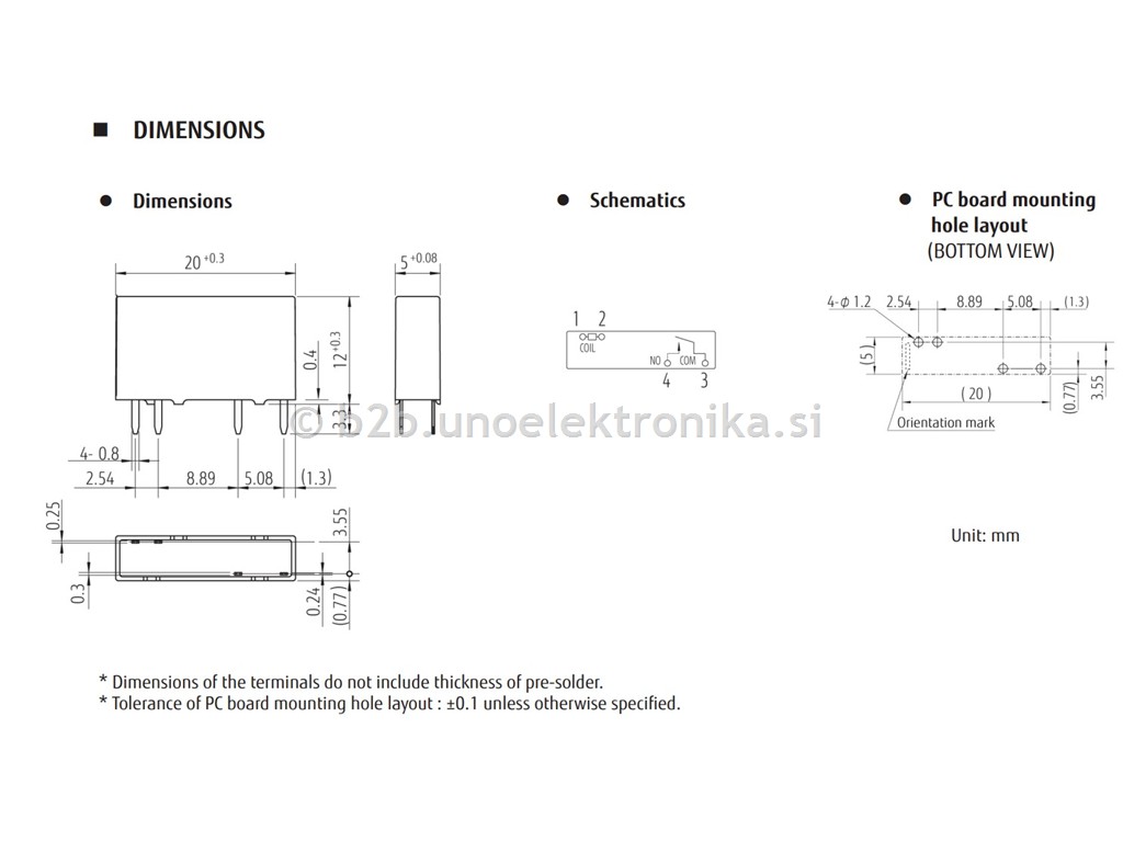 RELE 1 POLNI 24VDC 5A 250VAC