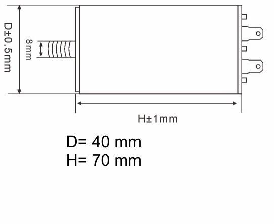 KONDENZATOR DELOVNI 12uF 450VAC