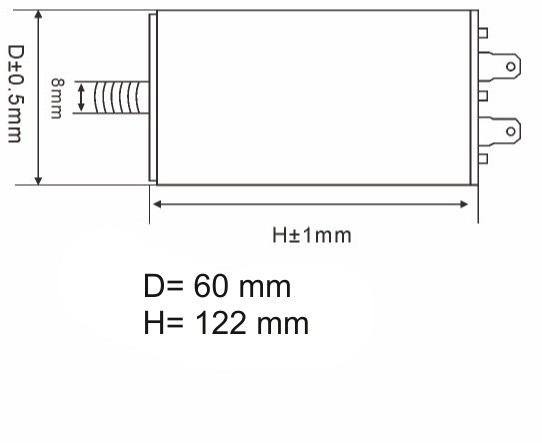 KONDENZATOR DELOVNI 80uF 450VAC