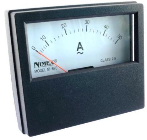 AMPERMETER PANEL 70x60mm 50A AC