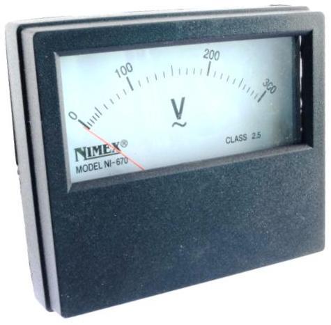 VOLTMETER PANEL 70x60mm 300V AC