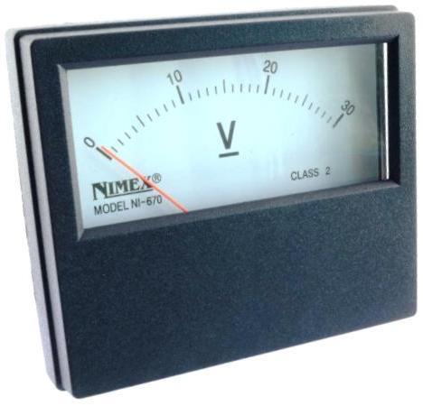 VOLTMETER PANEL 70x60mm 50V DC