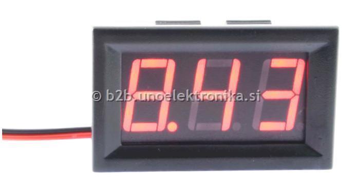 VOLTMETER LED ZA NA PANEL 4,5-30.0 VDC