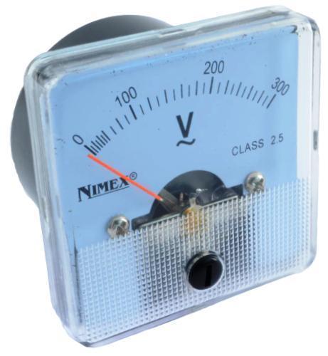 VOLTMETER PANEL 51x51mm 300VAC RAZR. 2,5