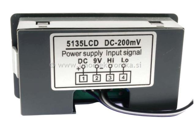 VOLTMETER LCD ZA NA PANEL 200mVDC