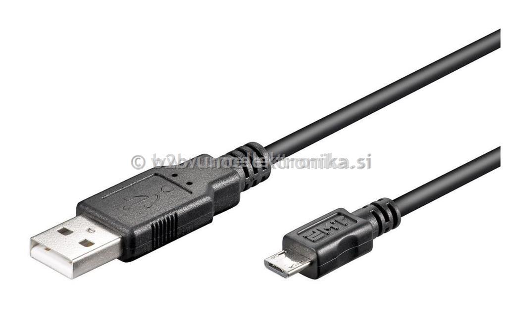 KABEL USB A - USB B MICRO L=1m