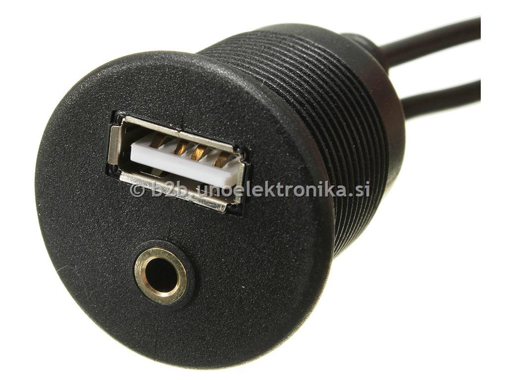 PODALJŠEK USB A VTIKAČ - JACK 3,5 L=2m