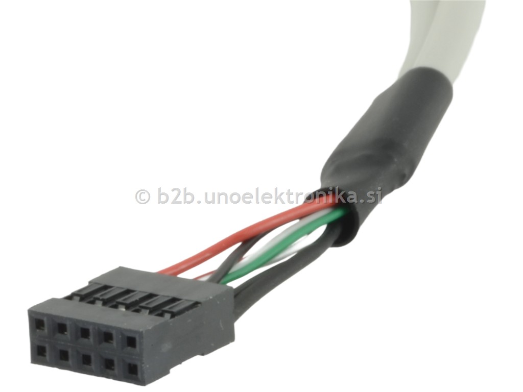 KABEL 2x VTIČNICA USB A ZA PANEL