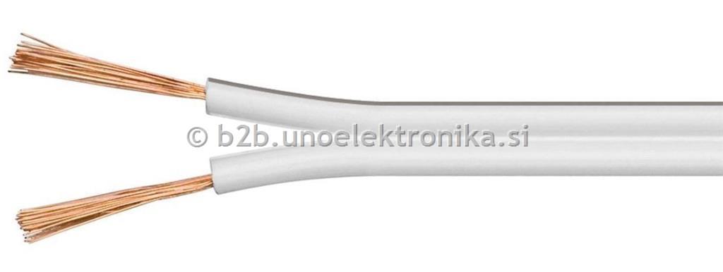 KABEL ZA ZVOČNIKE 2x0,5mm2 BELI