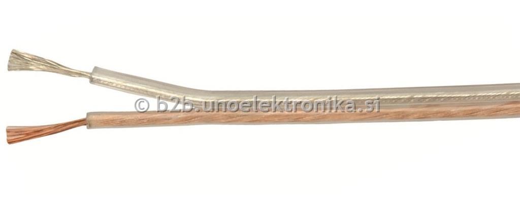 KABEL ZA ZVOČNIKE 2x4mm2 PROZORNI