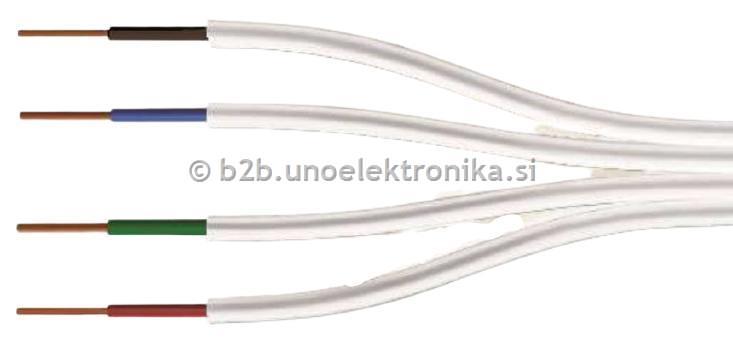 FLAT KABEL 4 ŽILNI 0,50mm2 ZA RGB LED