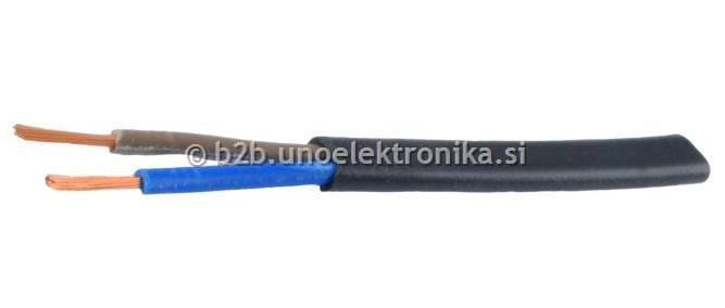 KABEL PPL 2x0,75mm2 PLOŠČATI ČRNI