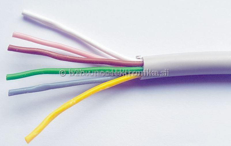 KABEL LIYY 6x0,25mm2 SIVE BARVE