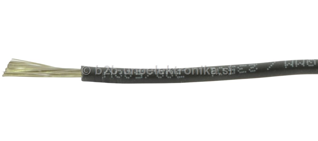 SILIKONSKA ŽICA 1mm2 ČRNA