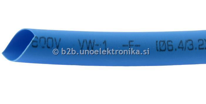 TERMOSKRČNA CEV fi 12,7/6,4mm MODRA