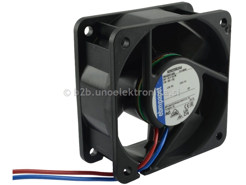 VENTILATOR 24VDC 60x60x25mm Z LEŽAJI