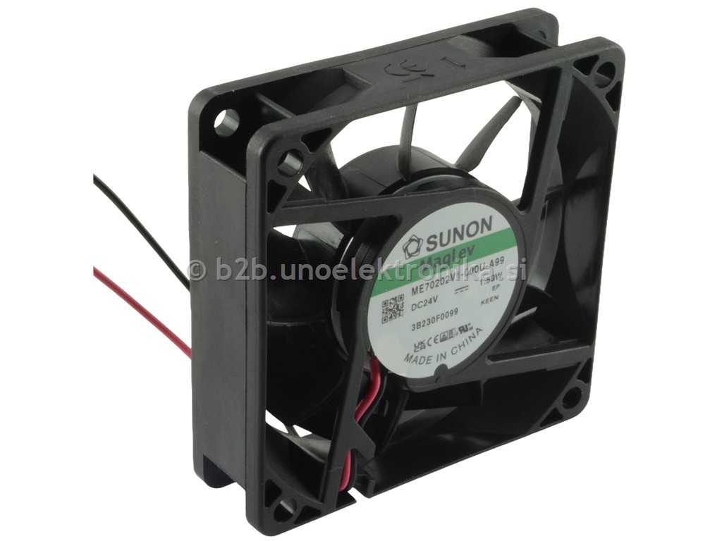 VENTILATOR 24VDC 70x70x20mm Z LEŽAJI