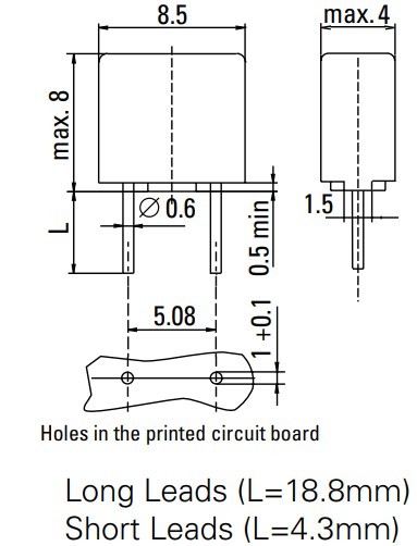 VAROVALKA ZA NA TISKANO VEZJE PRAVOKOTNA
