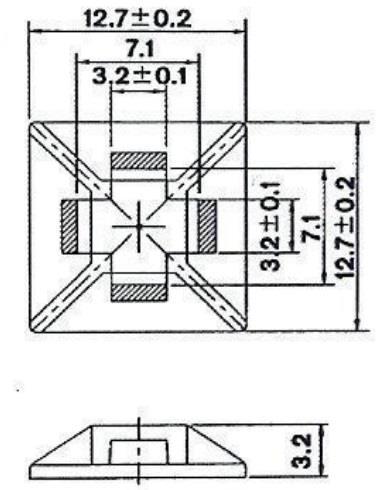 SAMOLEPLJIVA PLOŠČICA 12x12mm 9641