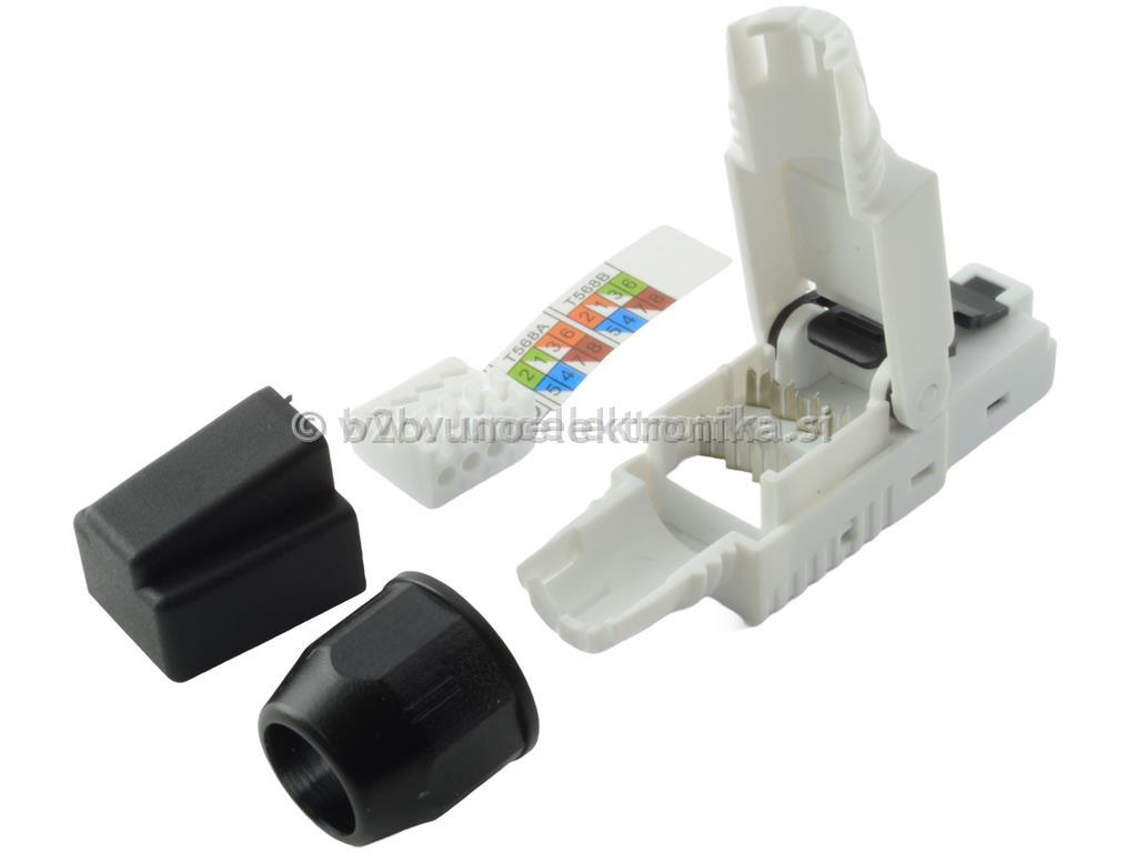 MIKROVTIKAČ RJ45 8/8 CAT6A SESTAVLJIV