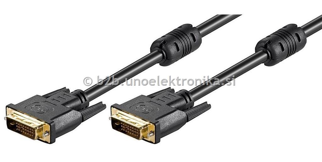 KABEL DVI 18+1p L=2m Z DVEMI FERITI