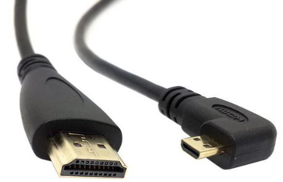 KABEL VTIKAČ MICRO HDMI KOTNI DESNI NA