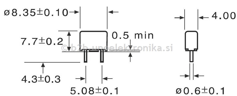 VAROVALKA ZA NA TISKANO VEZJE T5A 250V
