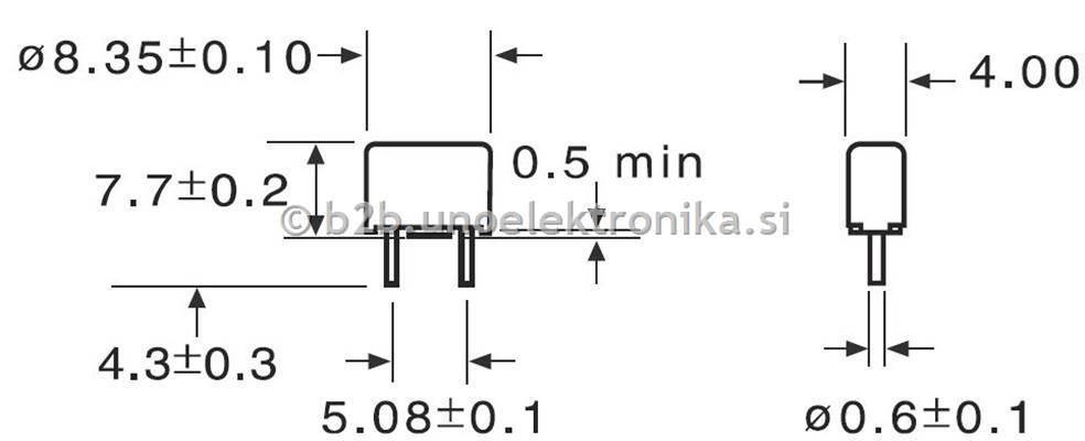 VAROVALKA ZA NA TISKANO VEZJE T5A 250V