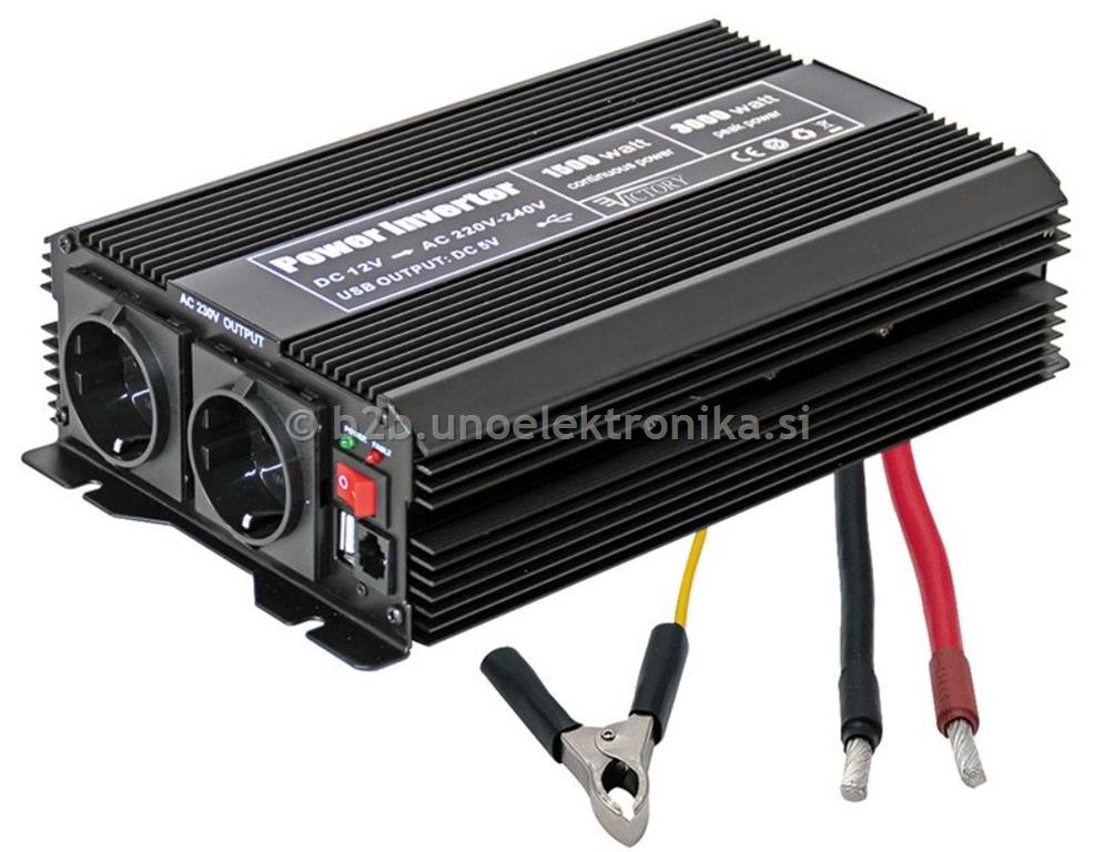 PRETVORNIK 12Vdc/230Vac 1500W
