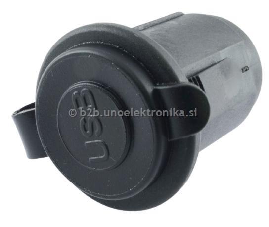 VGRADNA VTIČNICA 2x USB A, VHOD 12-24VDC