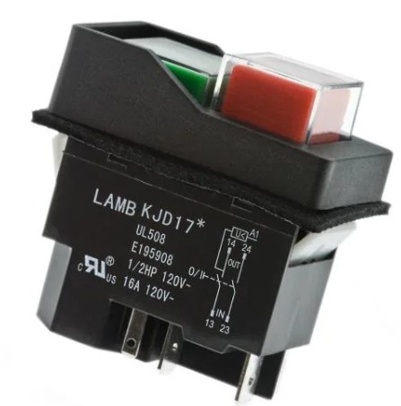 STIKALO DVOJNO 2p. 16A 250V RDEČE/ZELENO