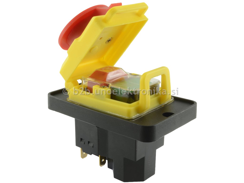 STIKALO DVOJNO 3p. 15A 400V RDEČE/ZELENO