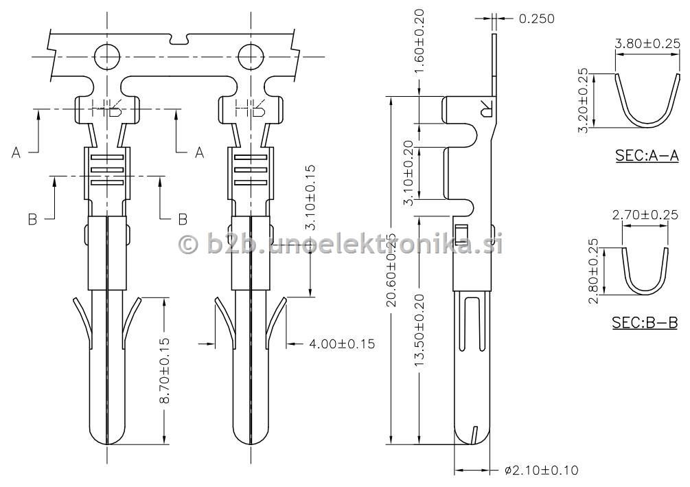 PIN MOŠKI MATE N-LOK AWG 20-18